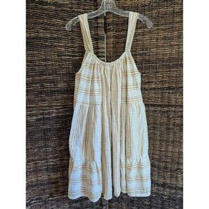 Spell & The Gypsy Tiered Babydoll Dress Womens Large Oversized Swing Beachy Boho